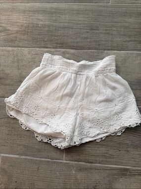 abercrombie kids White Eyelet Lace Shorts
